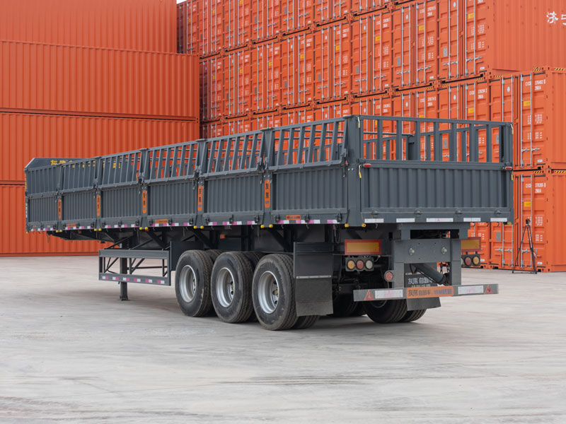 3 Axle 80 Ton Side Dump Semi Trailer for Sale