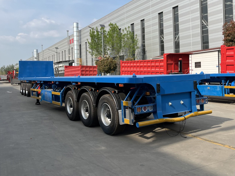 3 Axles Flatbed Semi Trailer for Sale