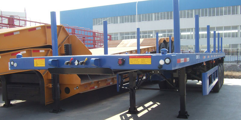 3 Axles Flatbed Semi Trailer for Sale
