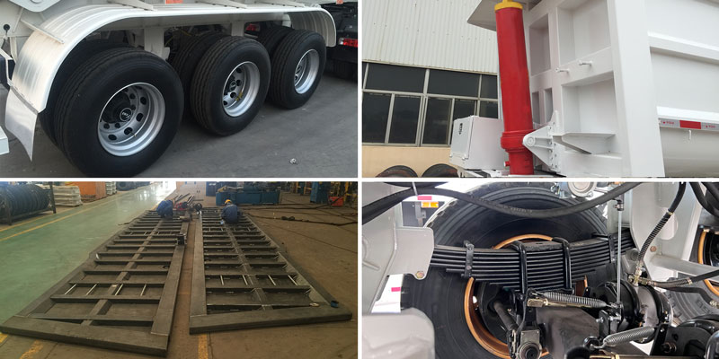 45 CBM Dump Semi Trailer for Sale