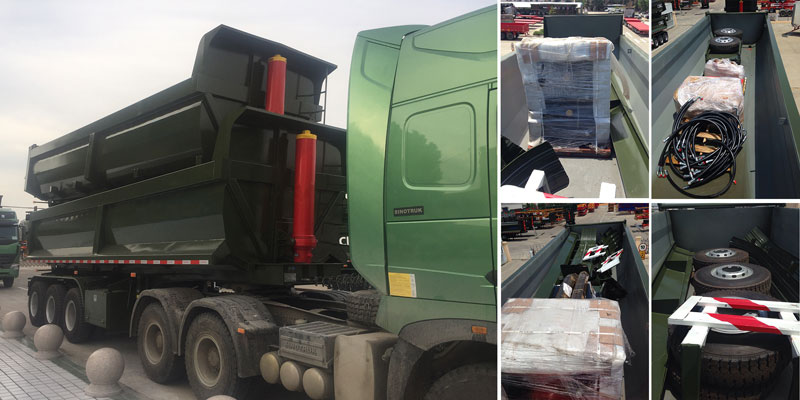 45 CBM Dump Semi Trailer for Sale
