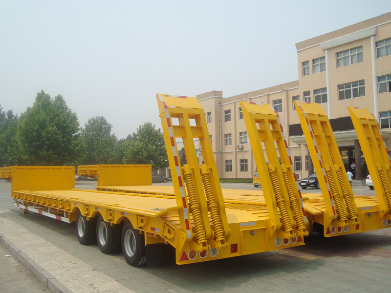 50/60 Tons Low Bed Semi Trailer for Sale