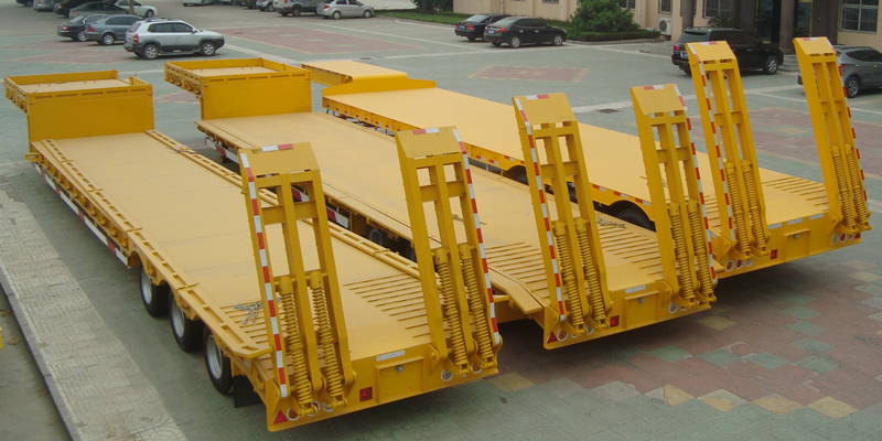 50/60 Tons Low Bed Semi Trailer for Sale