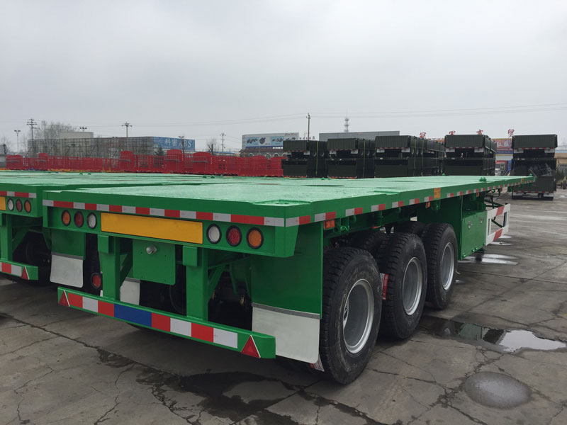 3 Axle 40ft Flatbed Semi Trailer for Sale